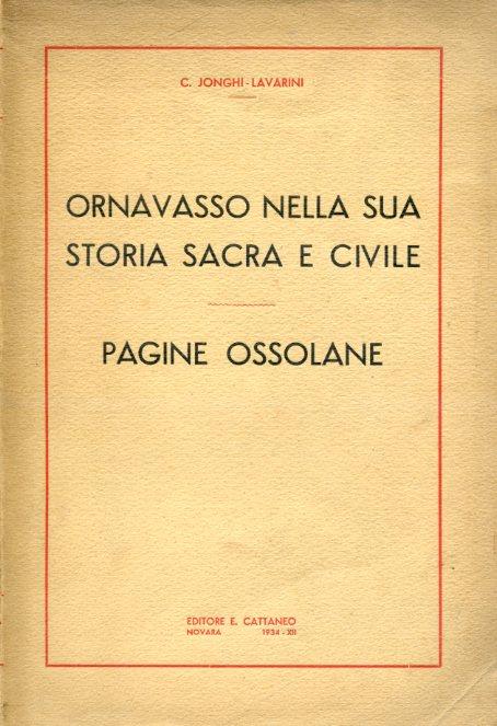 Ornavasso nella sua storia sacra e civile. Pagine ossolane - copertina