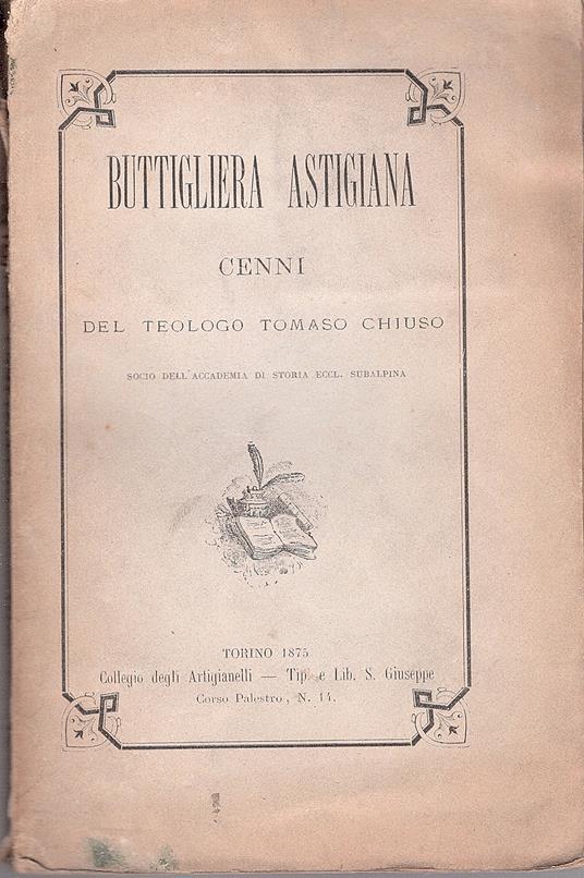 Buttigliera Astigiana. Cenni - Tommaso Chiuso - copertina