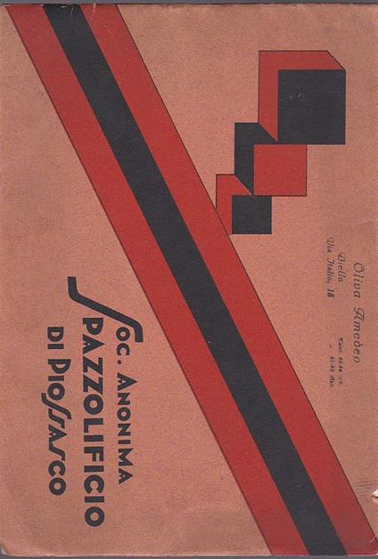 Società Anonima Spazzolificio di Piossasco. Articoli speciali per industrie - copertina