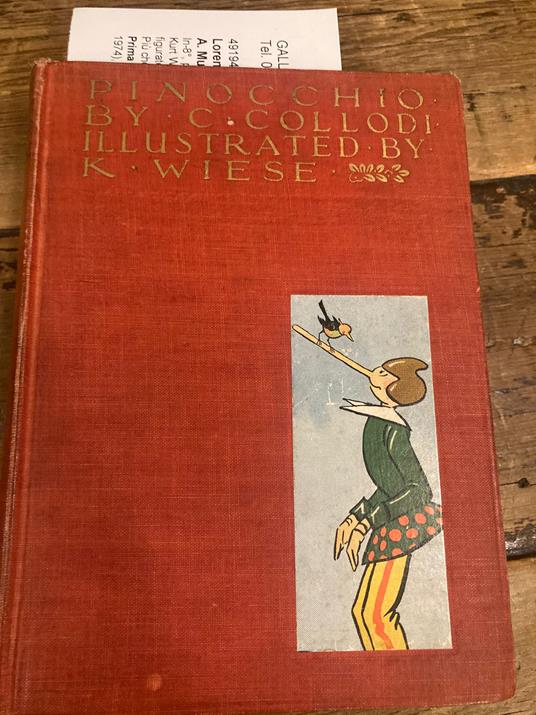 Pinocchio. Illustrated by C. Wiese. Transtated from the Italian by M. A. Murray - Carlo Collodi - copertina