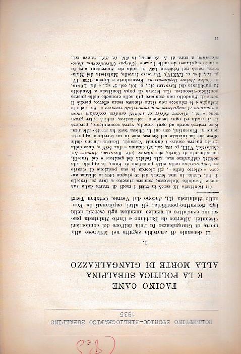Facino Cane e la politica subalpina alla morte di Giangaleazzo - Nino Valeri - copertina