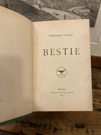 Bestie - Federigo Tozzi - copertina