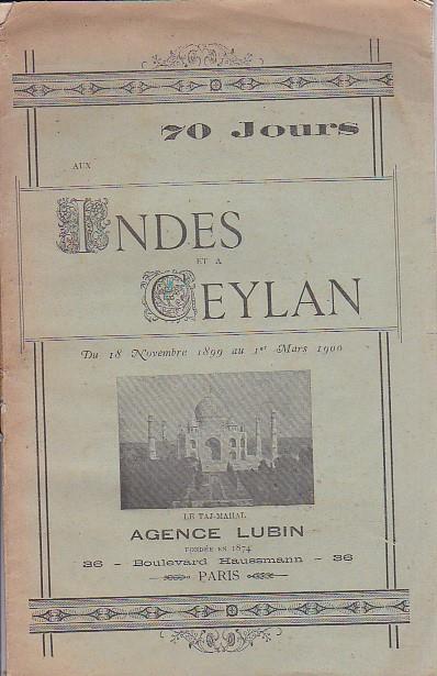 Indes et a Ceylan. Du 18 Novembre 1899 au 1er Mars 1900 - copertina