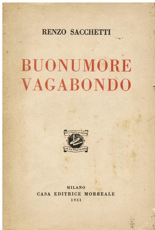 Buonumore vagabondo - Renzo Sacchetti - copertina