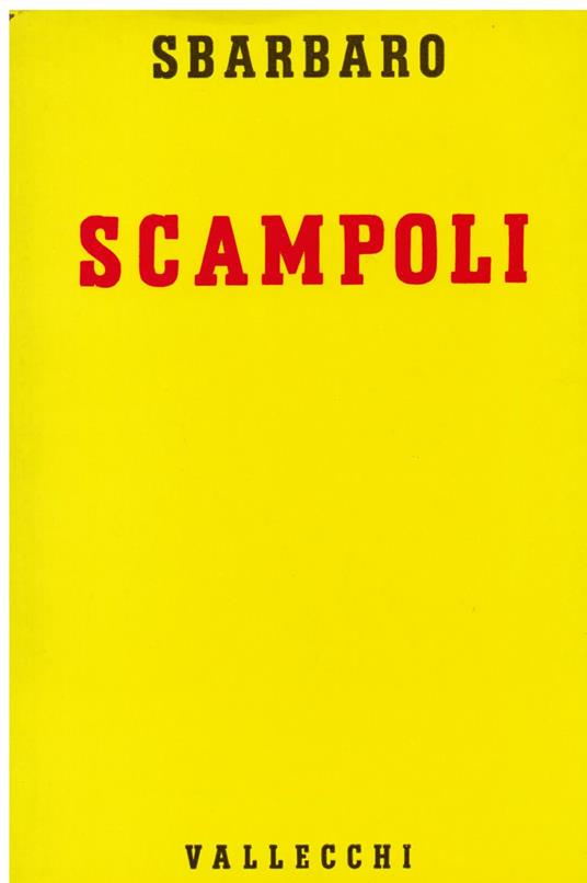 Scampoli - Camillo Sbarbaro - copertina