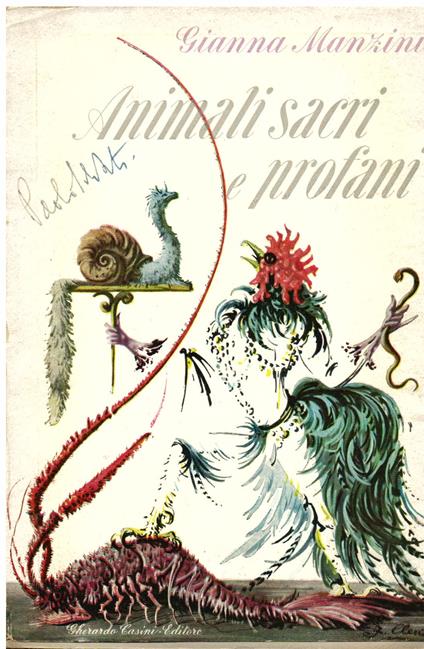 Animali sacri e profani - Gianna Manzini - copertina
