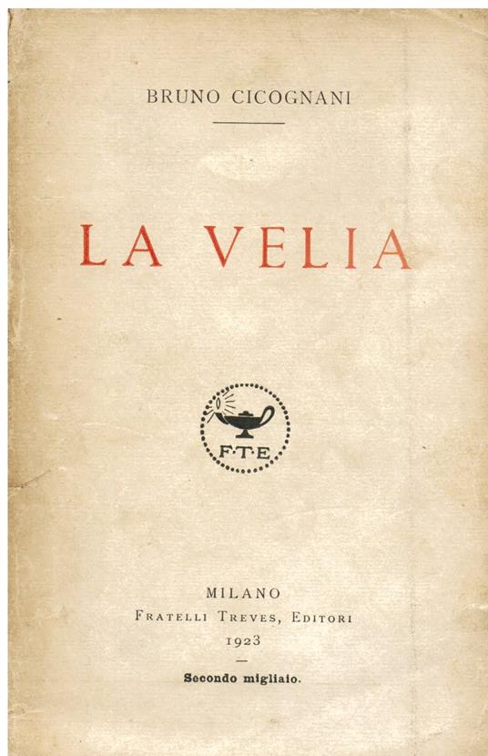 La velia - Bruno Cicognani - copertina