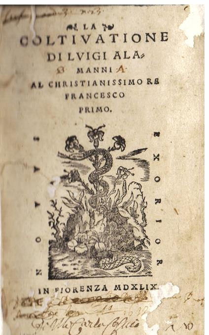 La Coltivatione - Luigi Alamanni - copertina