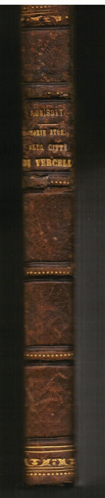 Memorie storiche della Città di Vercelli - Carlo Dionisotti - copertina