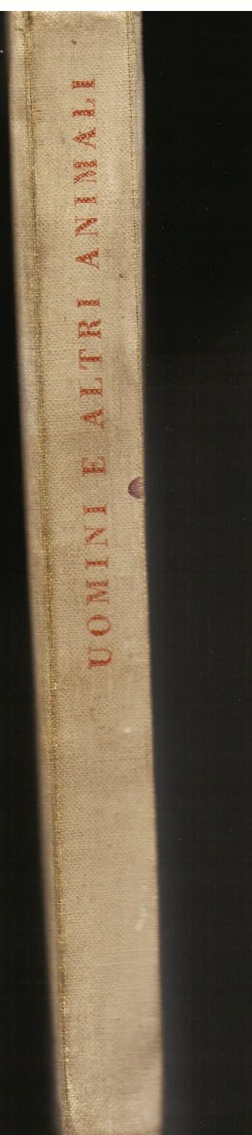 Uomini e altri animali - Ugo Bernasconi - copertina