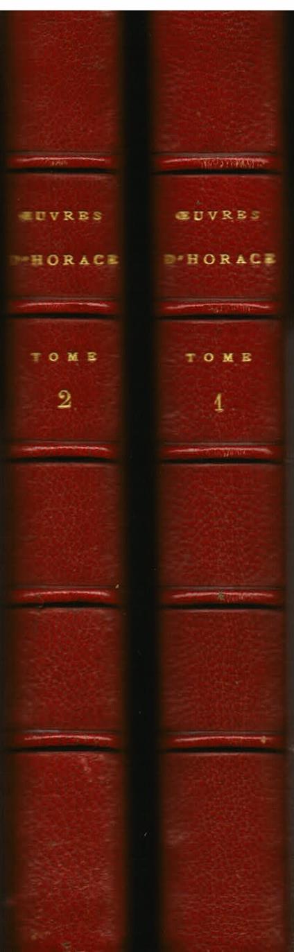 Oeuvres. Traduction nouvelle avec le texte en regard précédée et suivie d' études biographiques et littéraires par M. Patin de l' Académie Française - Quinto Orazio Flacco - copertina