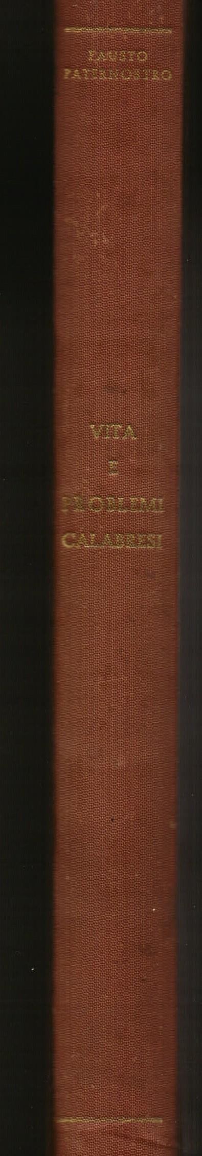 Vita e problemi calabresi - copertina