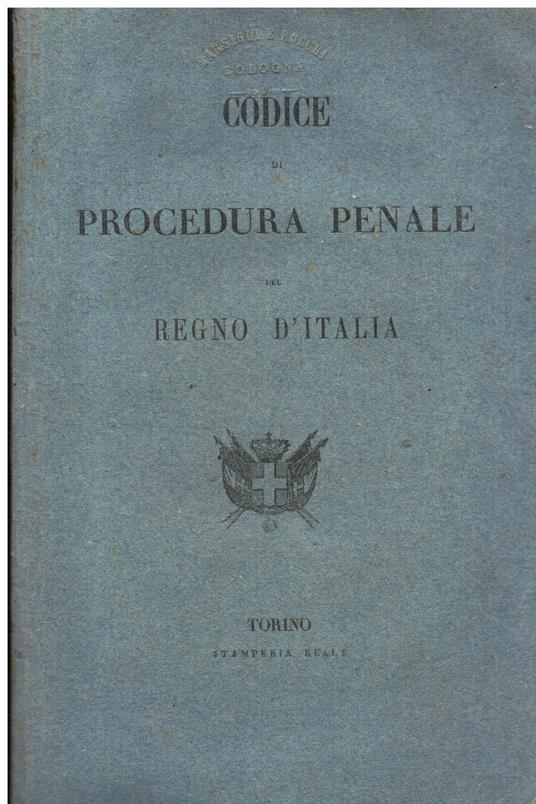 Codice di procedura penale del Regno d' Italia - Indice alfabetico ed analitico del Codice di procedura penale - copertina