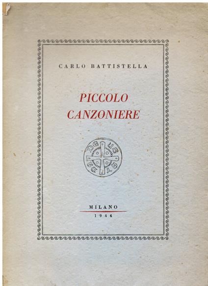 Piccolo canzoniere - copertina
