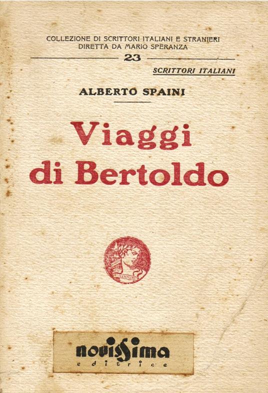 Viaggi di Bertoldo - Alberto Spaini - copertina