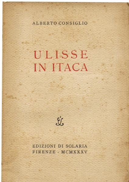 Ulisse in Itaca - Consiglio Alberto - copertina