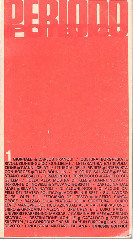 Periodo ipotetico. 1 - copertina