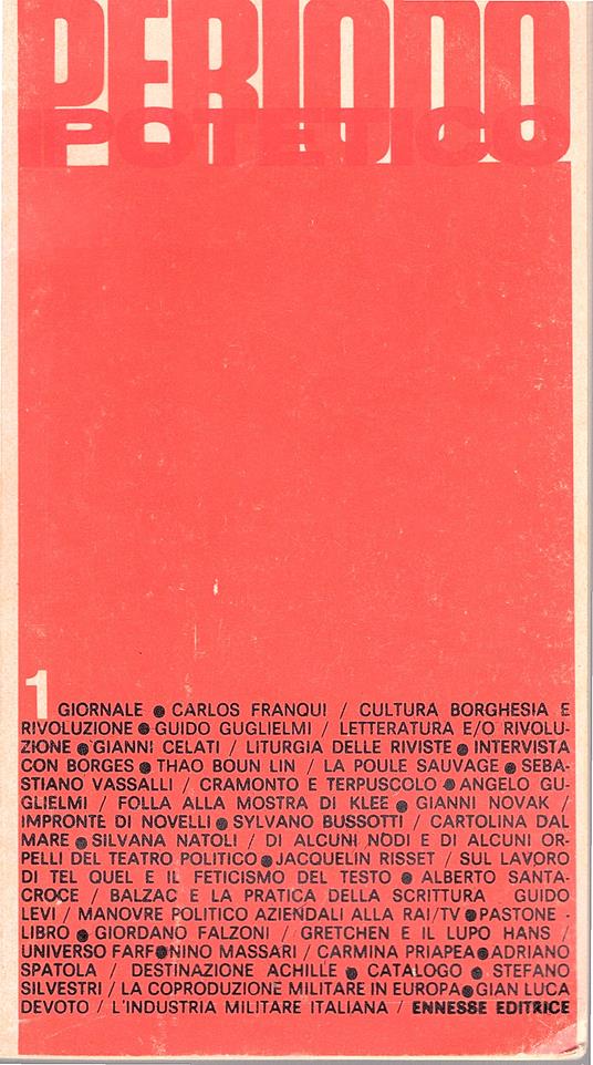 Periodo ipotetico. 1 - copertina