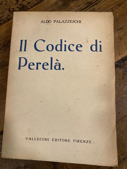 Il Codice di Perelà - Aldo Palazzeschi - copertina