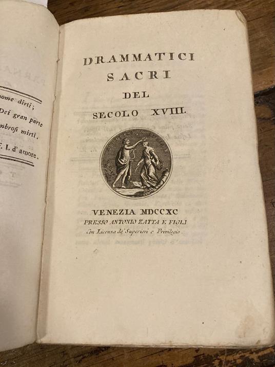 Drammatici sacri del Secolo XVIII - copertina
