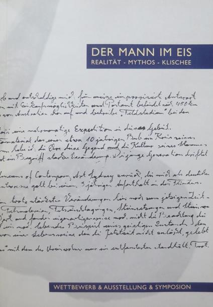 Der Mann im Eis: Realität - Mythos - Klischee: Wettbewerb Ausstellung Symposion - copertina