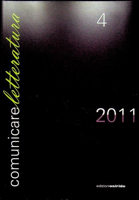 Comunicare letteratura: 4: 2011 - copertina