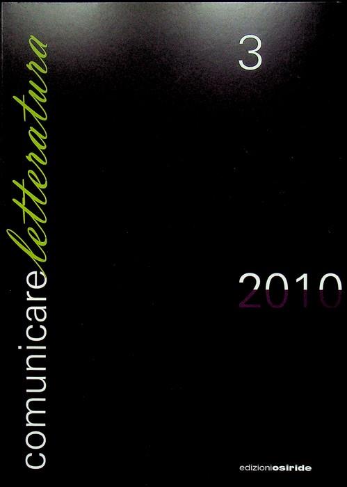 Comunicare letteratura: 3: 2010 - copertina