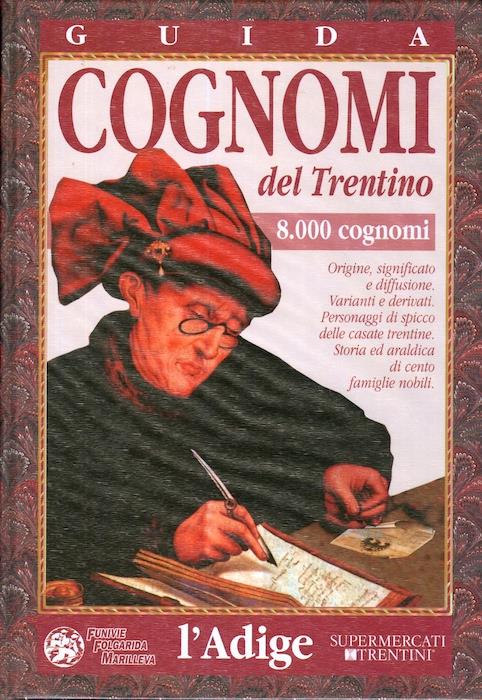 Guida cognomi del Trentino - Aldo Bertoluzza - copertina