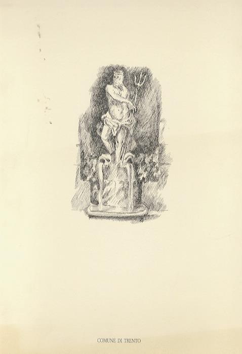 La fontana del Nettuno di piazza Duomo a Trento - Ferdinando Bassi - copertina