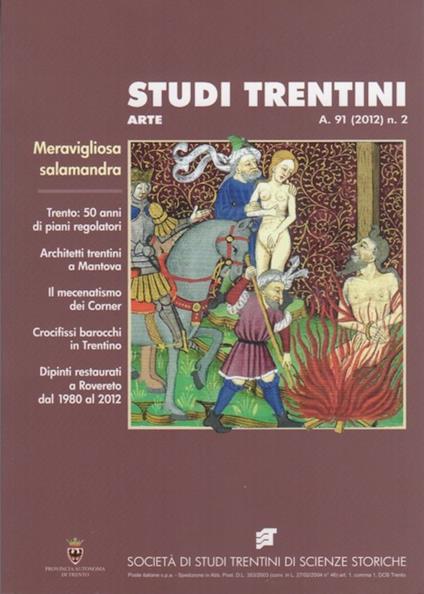Studi trentini arte: Meravigliosa salamandra. A. 91 (2012) n.2 - copertina