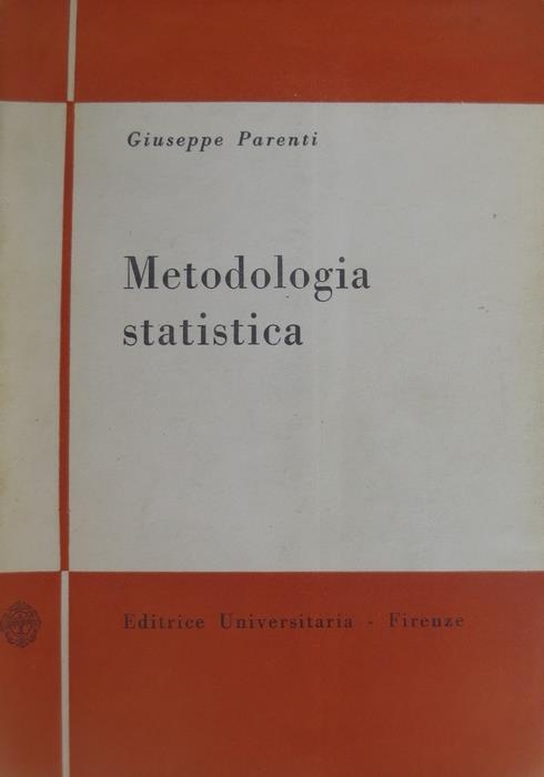Metodologia statistica - Giuseppe Parenti - copertina