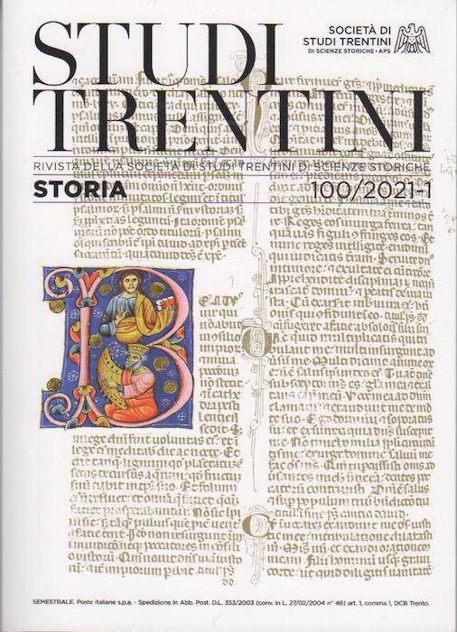 Studi trentini storia: 100/2021-1 - copertina