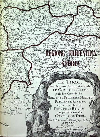 Storia della regione tridentina: COPIA RILEGATA IN TELA CON SOVR - Antonio Zieger - copertina