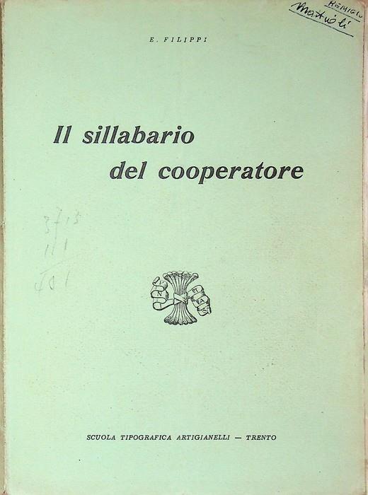 Il sillabario del cooperatore - Erminio Filippi - copertina