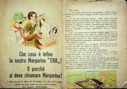 Soc. An. Van den Bergh: Che cosa è infine la nostra Margarina ERA? E perché si deve chiamare Margarina? - copertina
