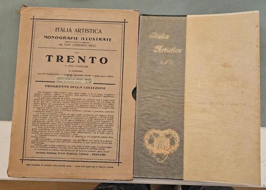 Trento. Italia artistica 80. II edizione - Gino Fogolari - copertina