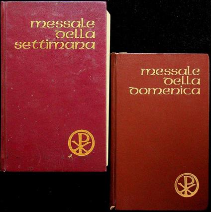 Messale della settimana: testo liturgico ufficiale + Messale domenicale: testo liturgico ufficiale. Edizione italiana a cura di A. Bugnini - Pierre Jounel - copertina