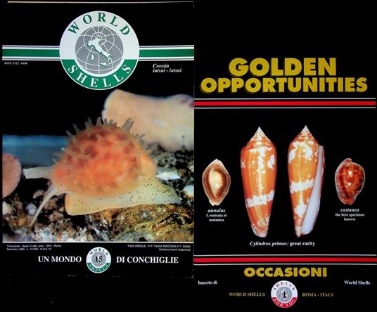 Un mondo di conchiglie = World shells: N. 15 (dicembre 1995). Testi in inglese e italiano - copertina