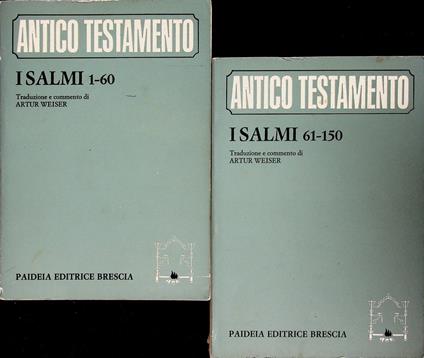 I Salmi: I. 1-60 II. 61-150. Traduzione italiana di Enzo Gatti. Edizione italiana a cura di Tommaso Federici. Antico Testamento 15 - copertina