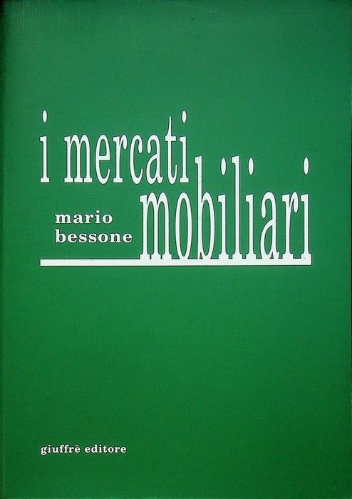 I mercati mobiliari - Mario Bessone - copertina
