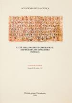 L' et� delle scoperte geografiche nei suoi riflessi linguistici in Italia