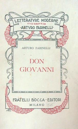 Don Giovanni - copertina