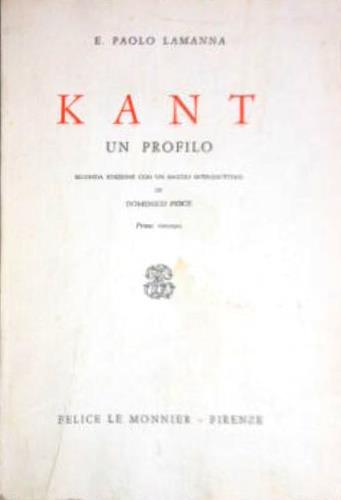 Kant un profilo - Vittorio Mathieu - copertina