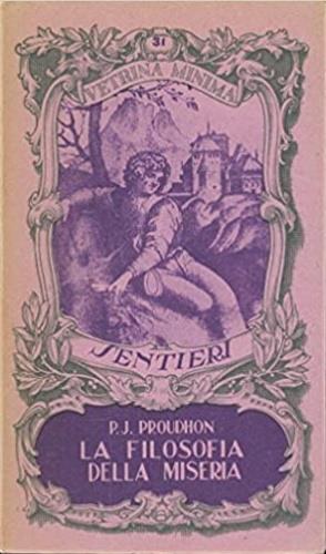 La filosofia della miseria - copertina