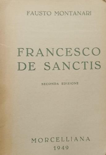 Francesco De Sanctis - copertina