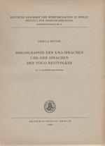 Bibliographie der Kwa-Sprachen und der Sprachen der Togo-Restv�lker