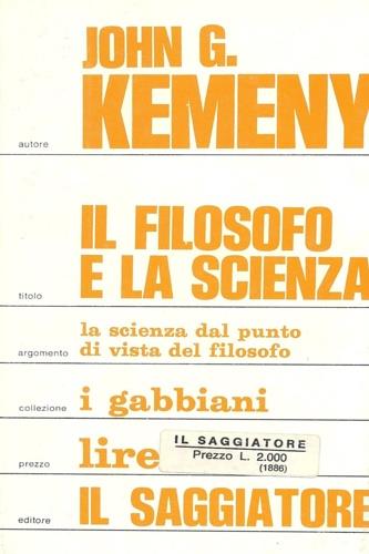 Il filosofo e la scienza - John G. Kemeny - copertina