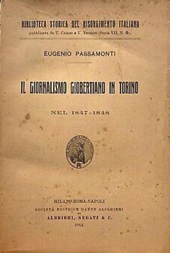 Il giornalismo giobertiano in Torino nel 1847-1848 - copertina