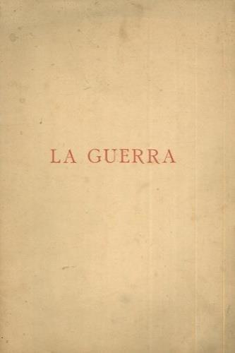 La guerra. Ode - copertina