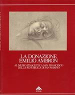 La donazione Emilio Ambron al Museo Pinacoteca San Francesco della Repubblica di San Marino. Esemplare con allegata busta da lettera contenente una cartlina rappresentante una scultura dell'Artista, questa cartolina presenta sul retro un' ampia dedic
